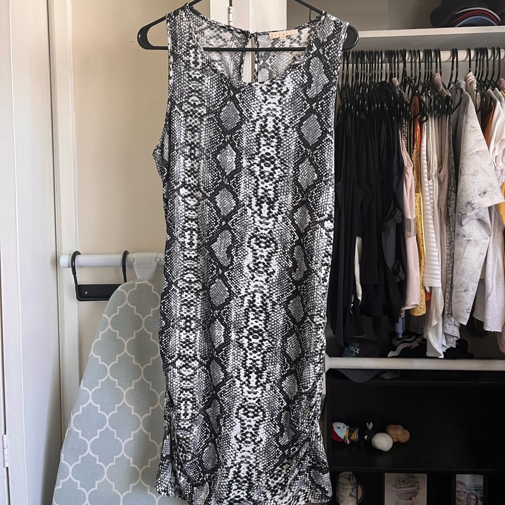 VICI snake print dress (size large)